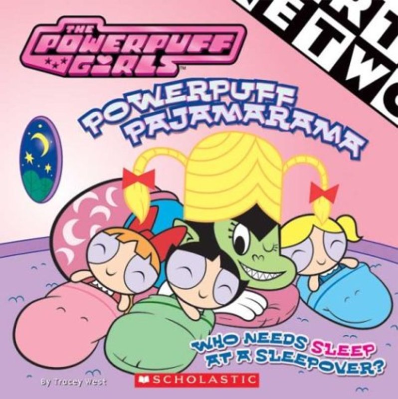 Book cover for "Powerpuff Pajamarama" by Tracey West