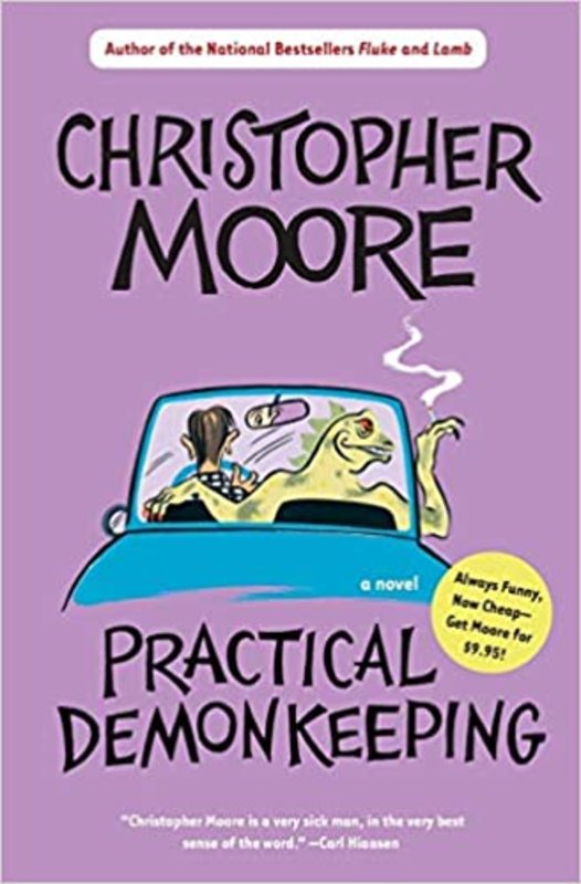 Book cover for "Practical Demonkeeping" by Christopher Moore