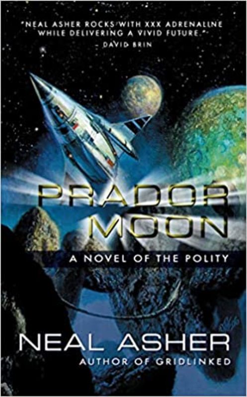 Book cover for "Prador Moon" by Neal Asher