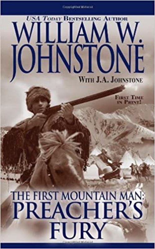 Book cover for "Preacher's Fury" by J A Johnstone