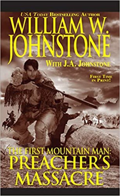 Book cover for "Preacher's Massacre" by J A Johnstone