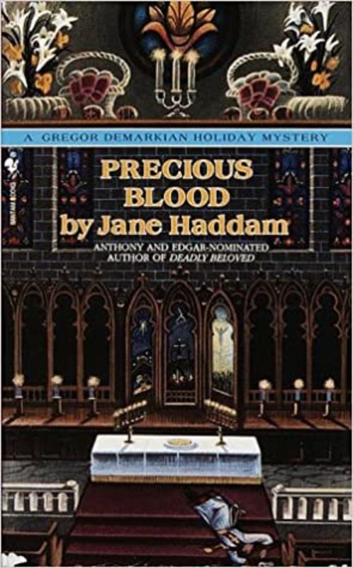 Book cover for "Precious Blood" by Jane Haddam