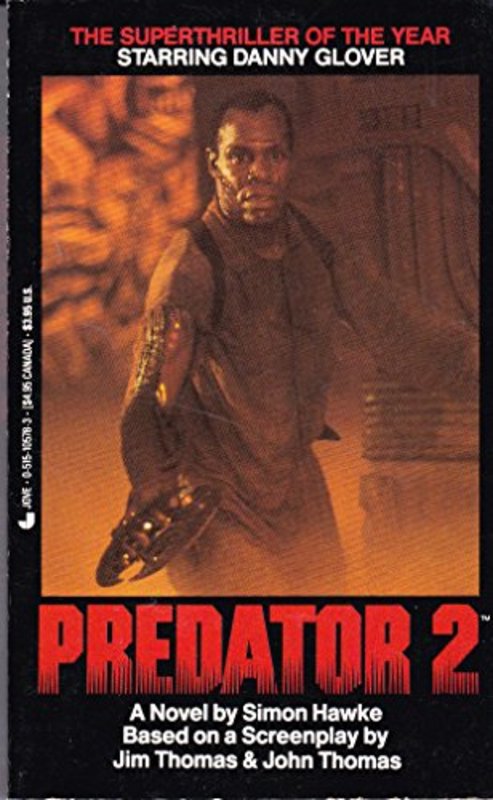 Book cover for "Predator 2" by Simon Hawke