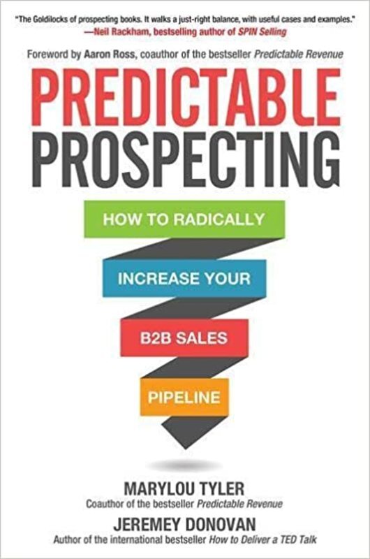 Book cover for "Predictable Prospecting" by Marylou Tyler