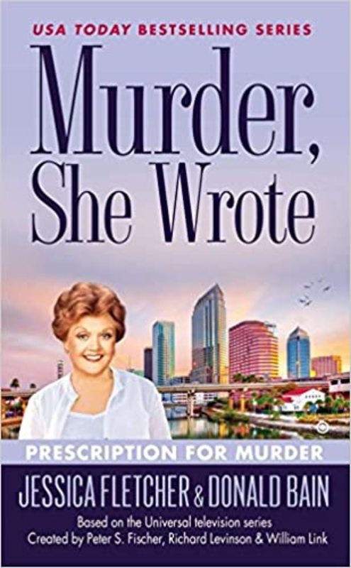 Book cover for "Prescription for Murder" by Jessica Fletcher