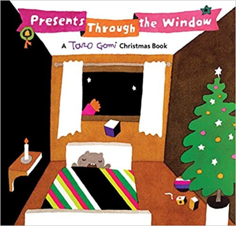 Book cover for "Presents Through the Window" by Taro Gomi