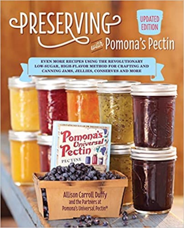 Book cover for "Preserving with Pomona's Pectin" by Allison Carroll Duffy