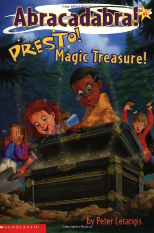 Book cover for "Presto! Magic Treasure" by Peter Lerangis