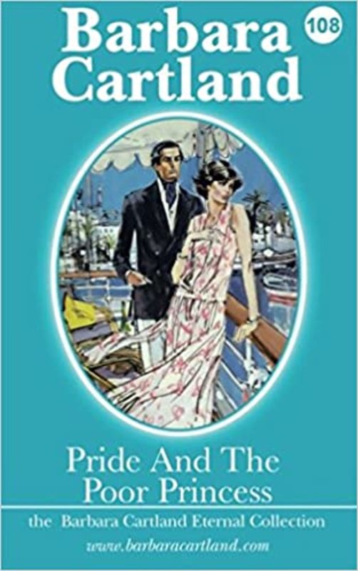 Book cover for "Pride and the Poor Princess" by Barbara Cartland