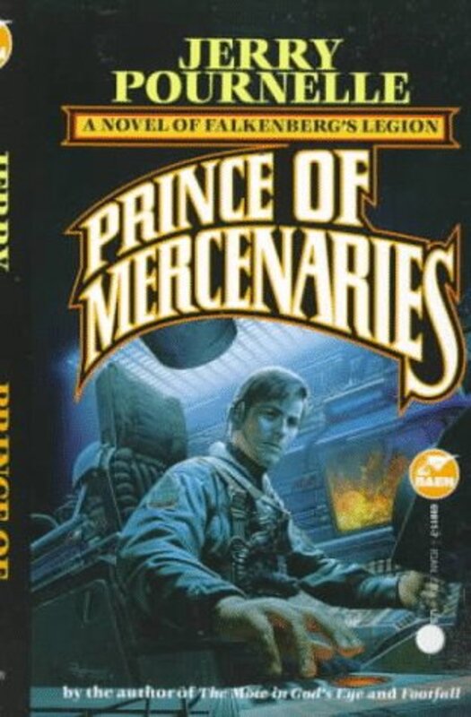 Book cover for "Prince of Mercenaries" by Jerry Pournelle