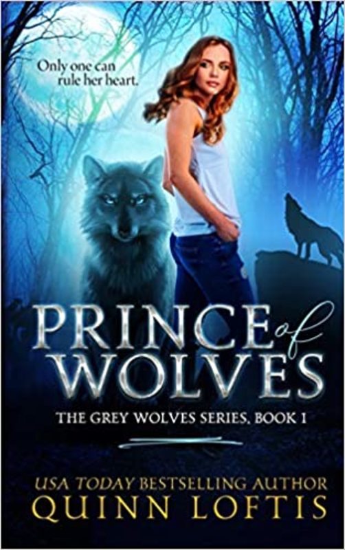 Book cover for "Prince of Wolves" by Quinn Loftis
