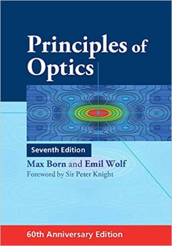 Book cover for "Principles of Optics" by Max Born