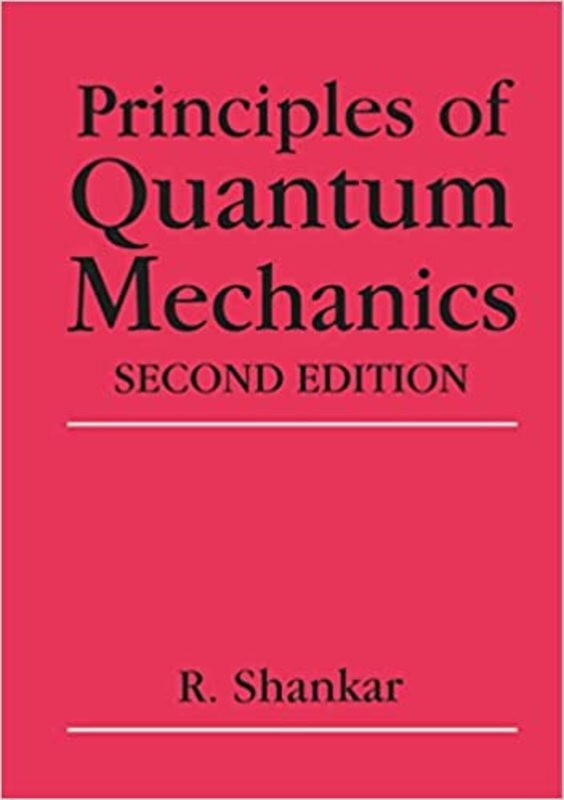 Book cover for "Principles of Quantum Mechanics" by R. Shankar