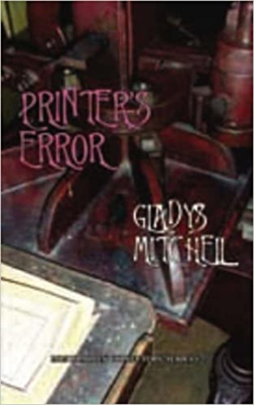 Book cover for "Printer's Error" by Gladys Mitchell
