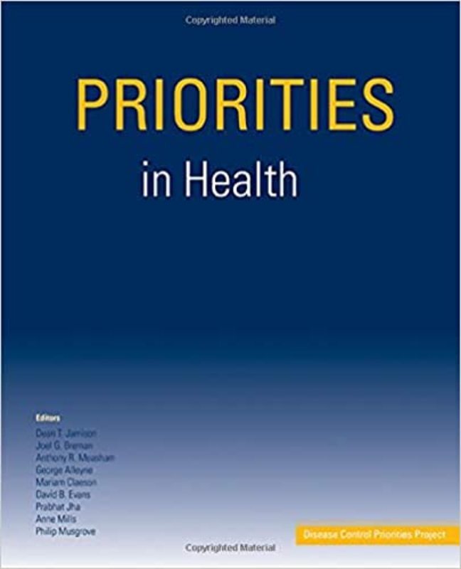 Book cover for "Priorities in Health" by Dean T. Jamison