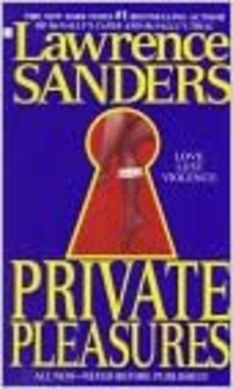 Book cover for "Private Pleasures" by Lawrence Sanders