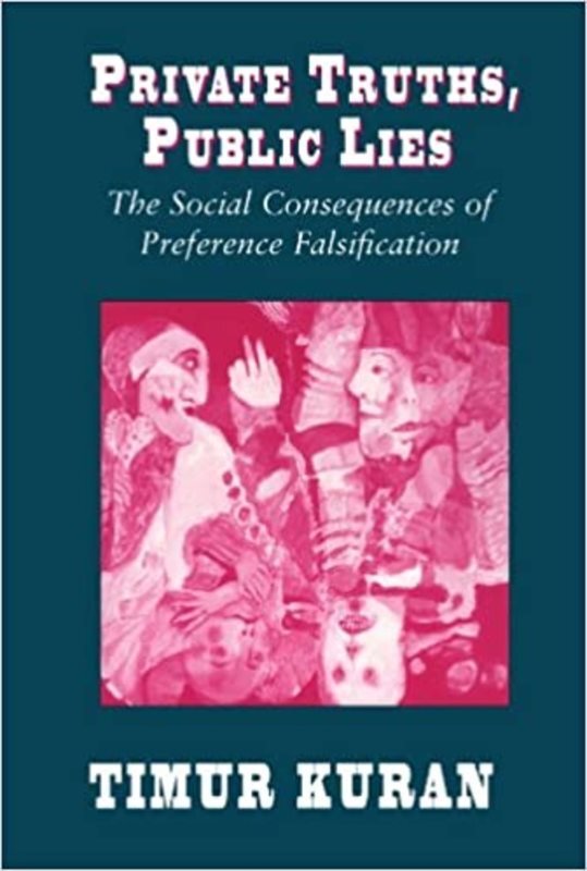 Book cover for "Private Truths, Public Lies" by Timur Kuran