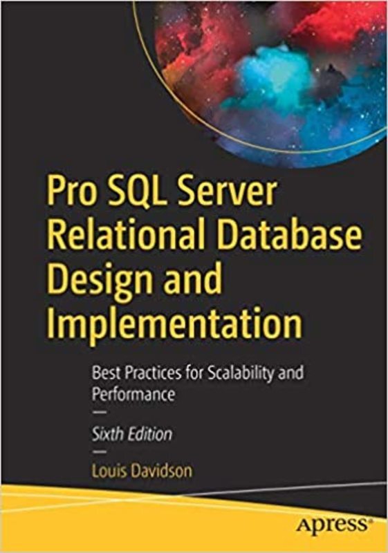Book cover for "Pro SQL Server Relational Database Design and Implementation" by Louis Davidson