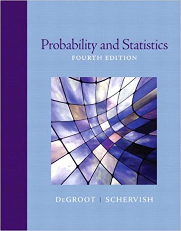 Book cover for "Probability and Statistics" by Morris H. DeGroot