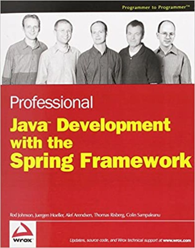 Book cover for "Professional Java Development with the Spring Framework" by Rod Johnson