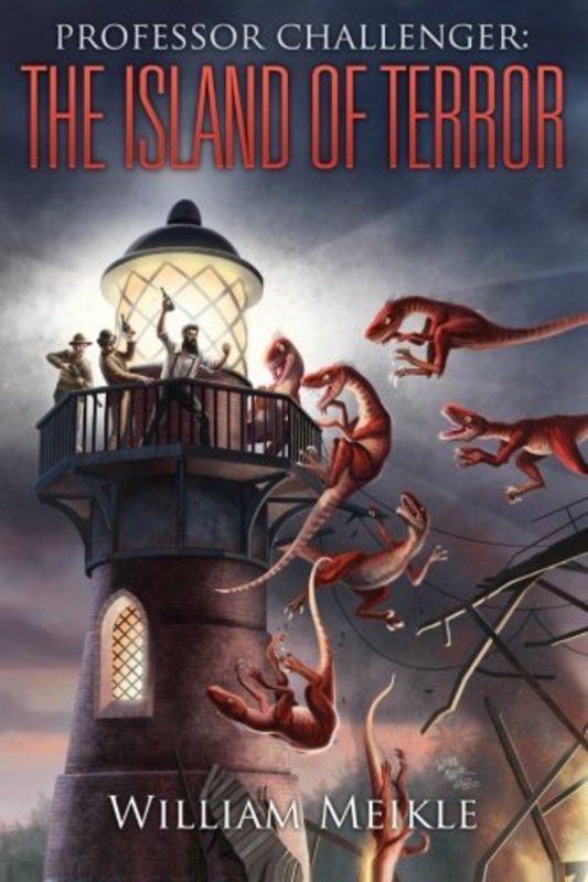 Book cover for "Professor Challenger: The Island of Terror" by William Meikle