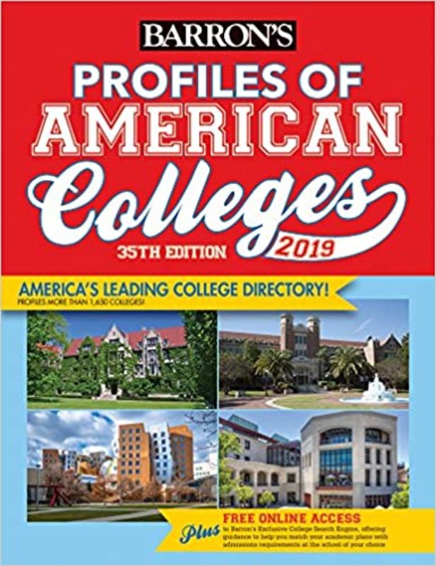 Book cover for "Profiles of American Colleges" by Barron's College Division Staff