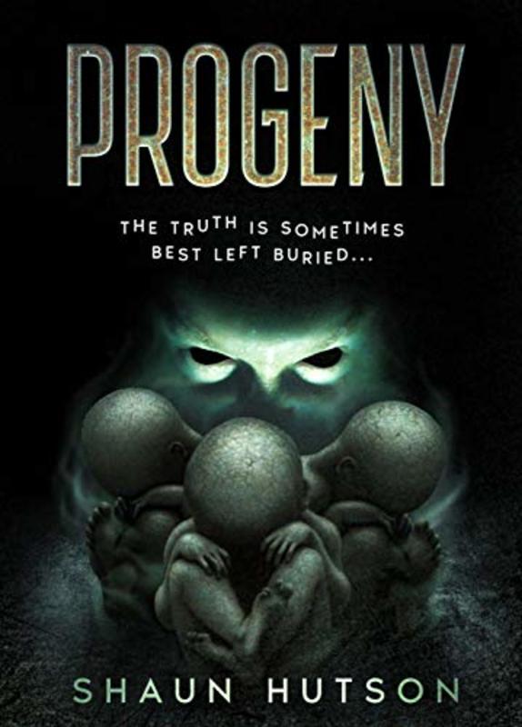 Book cover for "Progeny" by Shaun Hutson