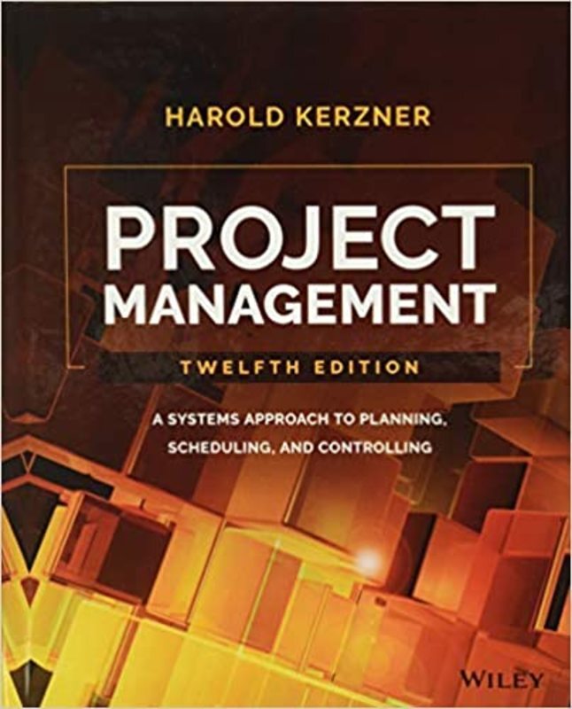 Book cover for "Project Management" by Harold Kerzner