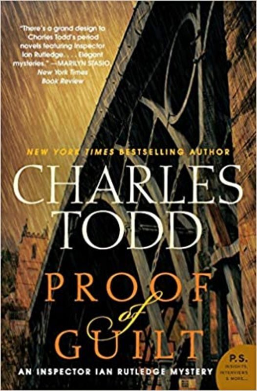 Book cover for "Proof of Guilt" by Charles Todd