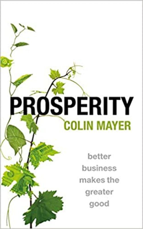 Book cover for "Prosperity" by Colin Mayer