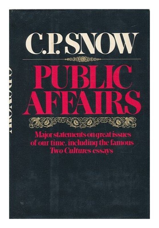 Book cover for "Public Affairs" by CP Snow