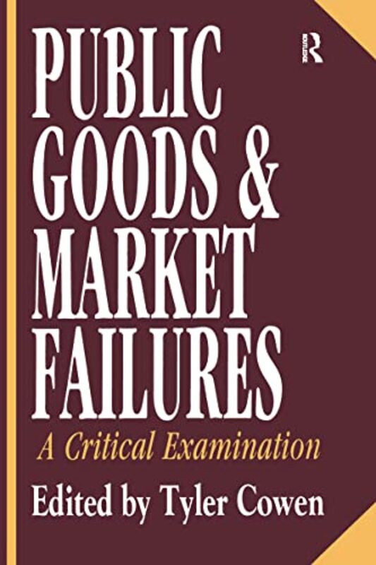 Book cover for "Public Goods and Market Failures"