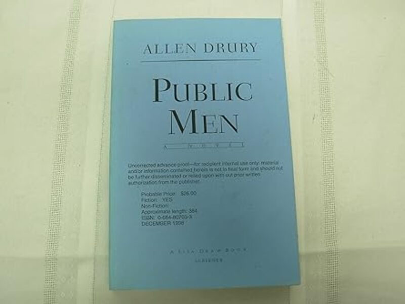 Allen Drury book cover