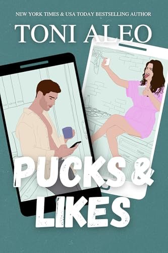 Book cover for "Pucks and Likes" by Toni Aleo