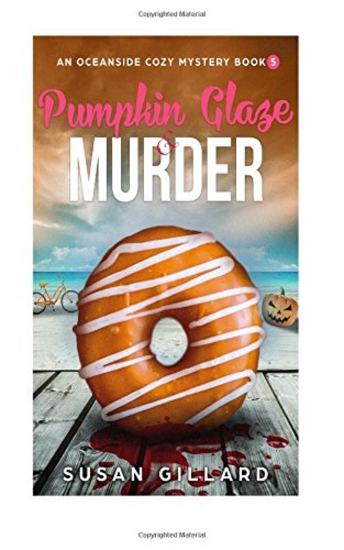 Book cover for "Pumpkin Glaze and Murder" by Susan Gillard