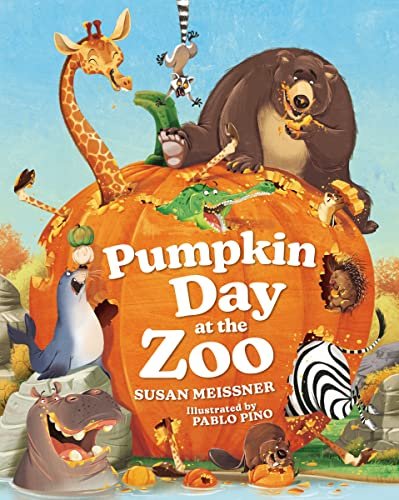 Book cover for "Pumpkin Day at the Zoo" by Susan Meissner
