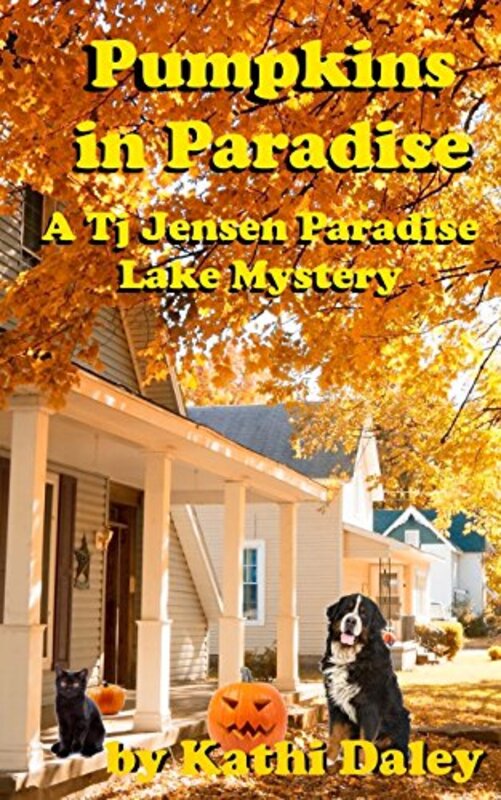 Book cover for "Pumpkins in Paradise" by Kathi Daley