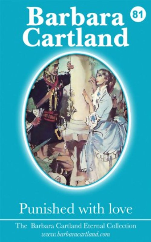 Book cover for "Punished with Love" by Barbara Cartland