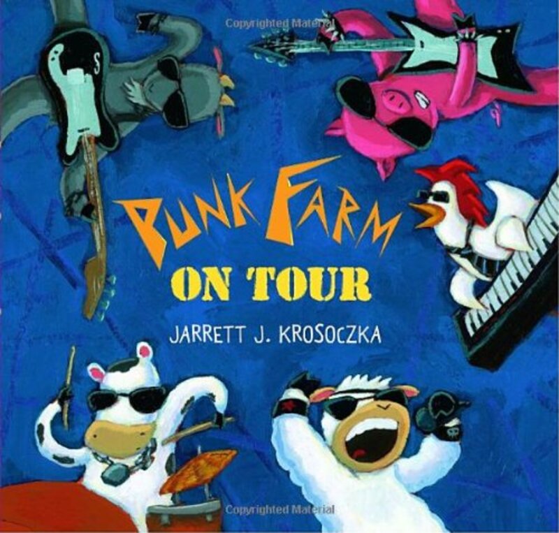 Book cover for "Punk Farm on Tour" by Jarrett J Krosoczka