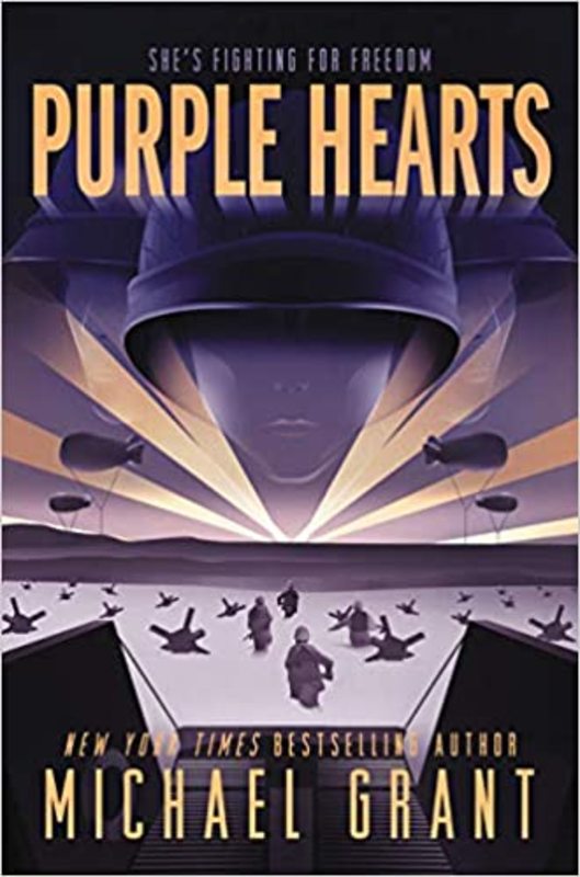 Book cover for "Purple Hearts" by Michael Grant
