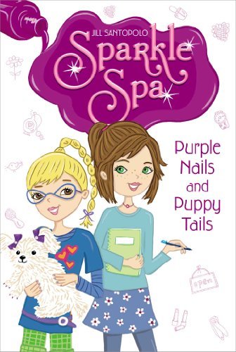 Book cover for "Purple Nails and Puppy Tails" by Jill Santopolo