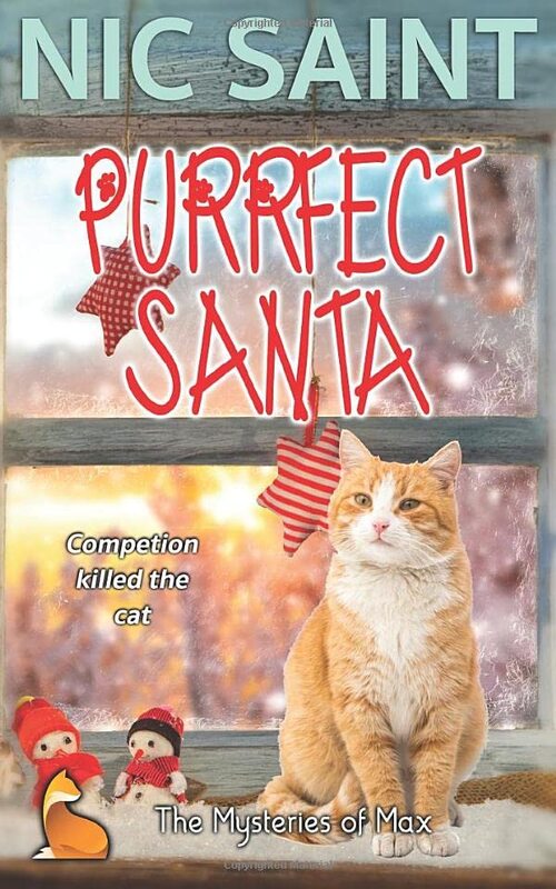 Book cover for "Purrfect Santa" by Nic Saint