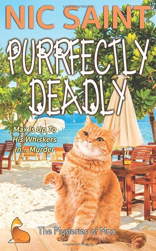 Book cover for "Purrfectly Deadly" by Nic Saint