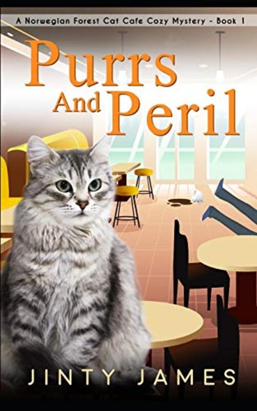 Book cover for "Purrs and Peril" by Jinty James