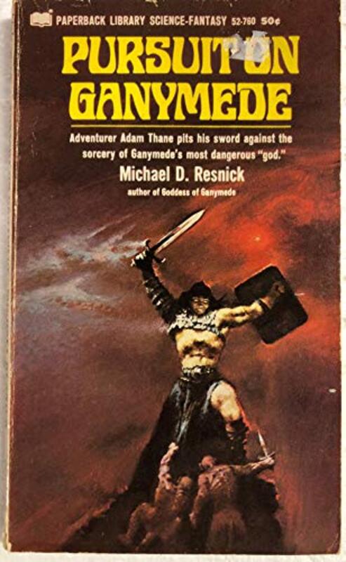 Book cover for "Pursuit on Ganymede" by Mike Resnick