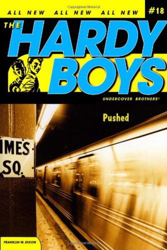 Book cover for "Pushed" by Franklin W Dixon