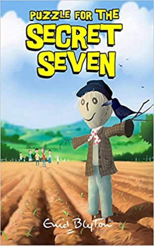 Book cover for "Puzzle for the Secret Seven" by Enid Blyton