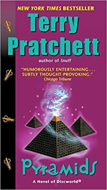 Book cover for "Pyramids" by Terry Pratchett