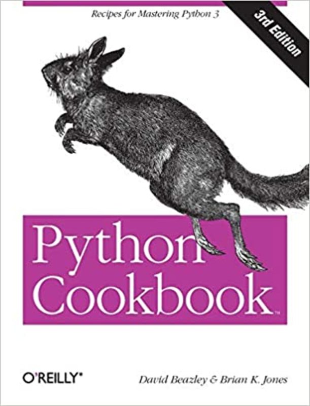 Book cover for "Python Cookbook" by David Beazley