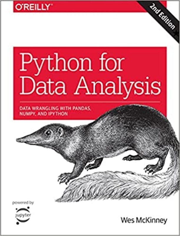 Book cover for "Python for Data Analysis" by Wes McKinney